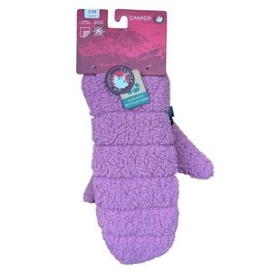 Canada Weather Gear Women’s Winter Snow Sherpa Fleece Pink Mittens - Size XS/S